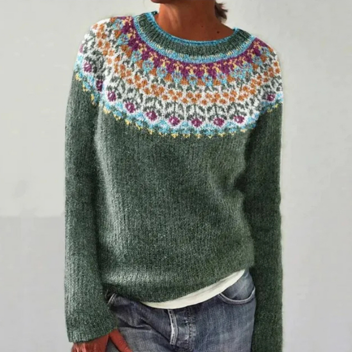 AMÉLIE | RETRO STRIKKET TRØJE