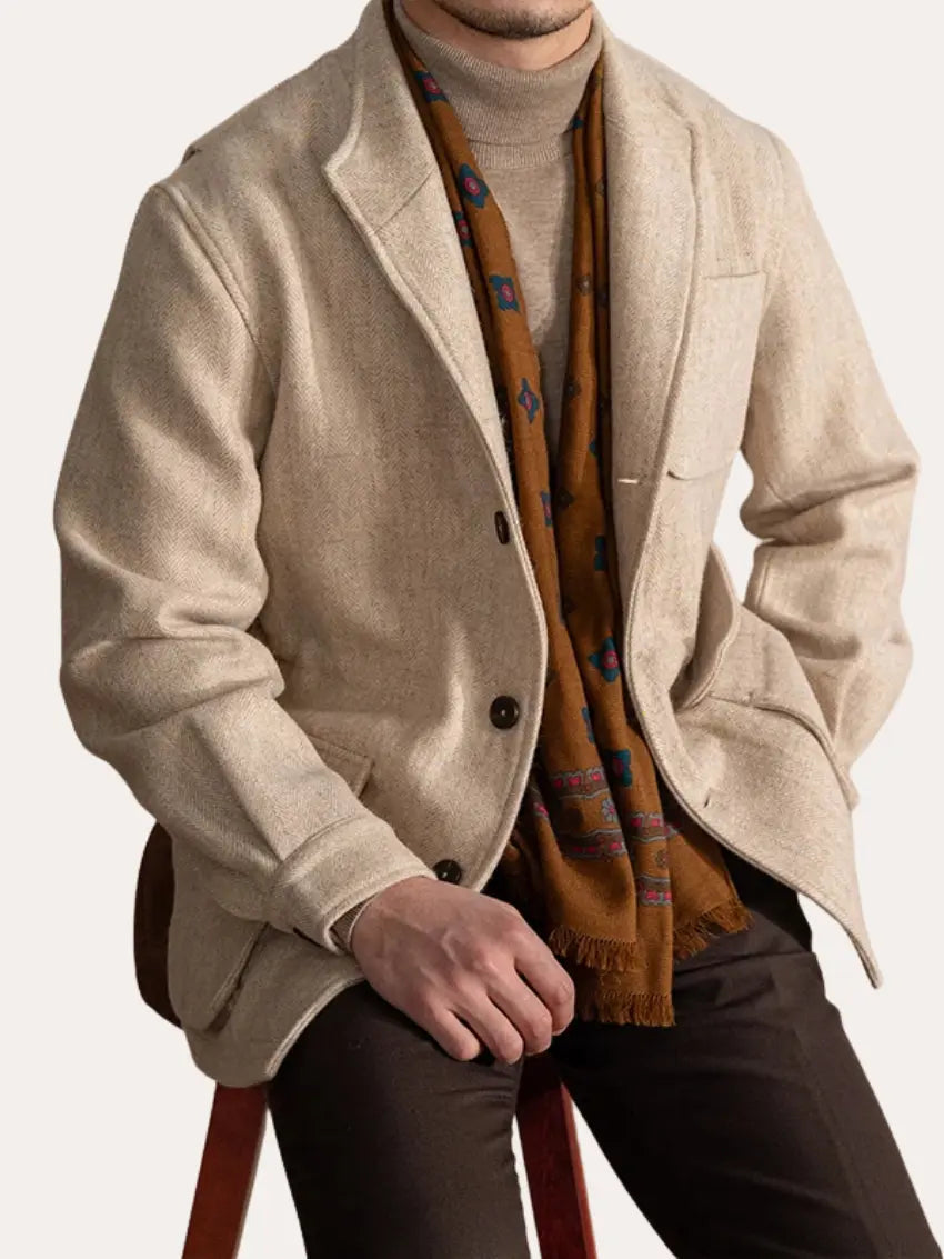 Louis | Uldjakke Beige