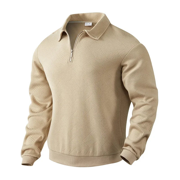 Emil | Herre Poloshirt med Sildebensmønster