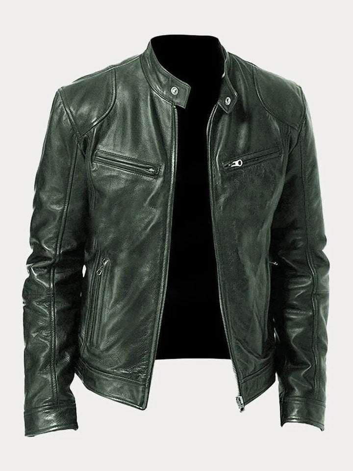 Victor | Casual Læderjakke - Tidløst Design og Komfort