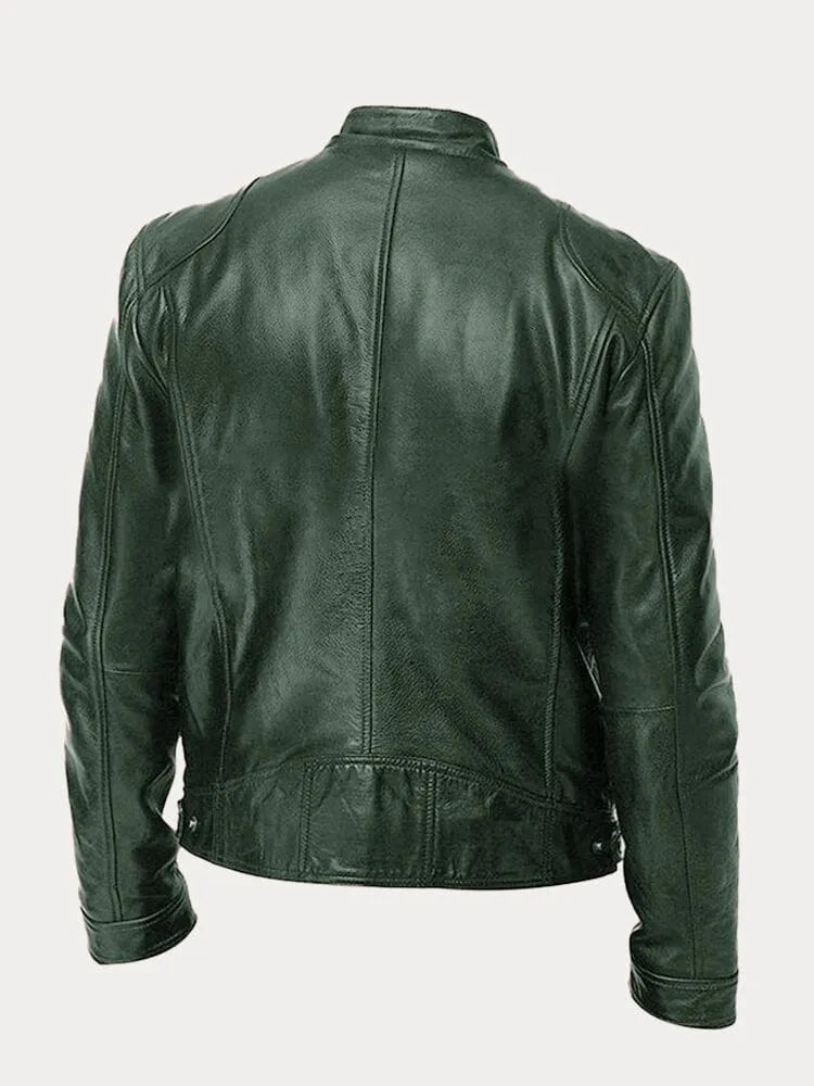 Victor | Casual Læderjakke - Tidløst Design og Komfort