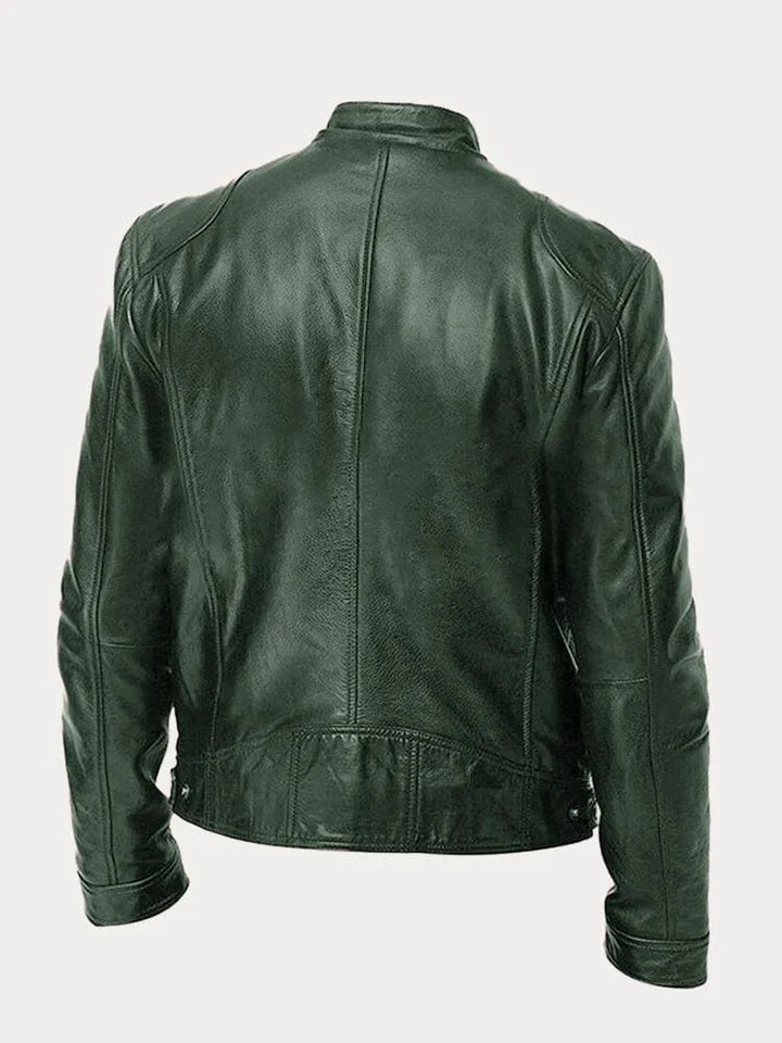 Victor | Casual Læderjakke - Tidløst Design og Komfort