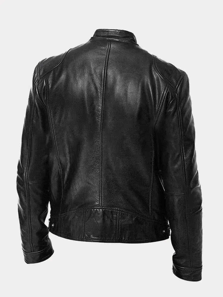 Victor | Casual Læderjakke - Tidløst Design og Komfort