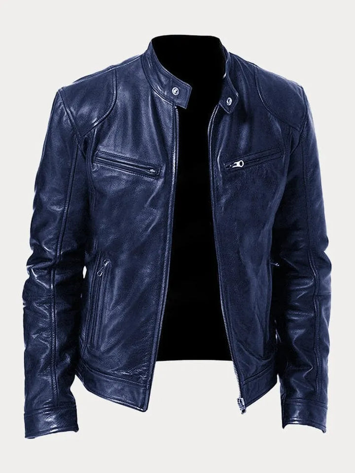 Victor | Casual Læderjakke - Tidløst Design og Komfort