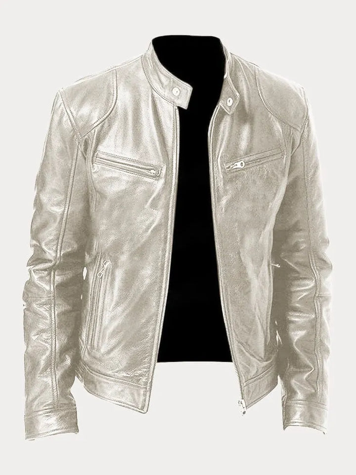 Victor | Casual Læderjakke - Tidløst Design og Komfort