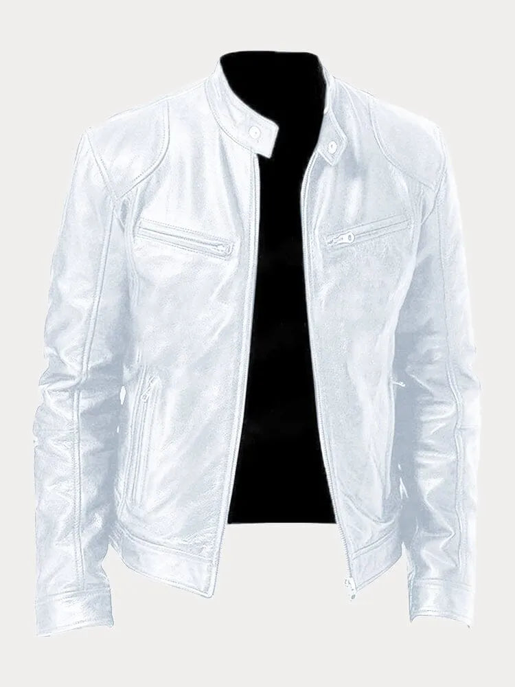Victor | Casual Læderjakke - Tidløst Design og Komfort
