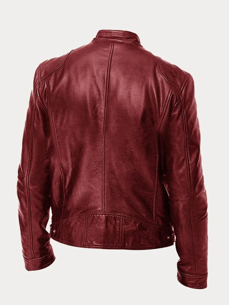 Victor | Casual Læderjakke - Tidløst Design og Komfort