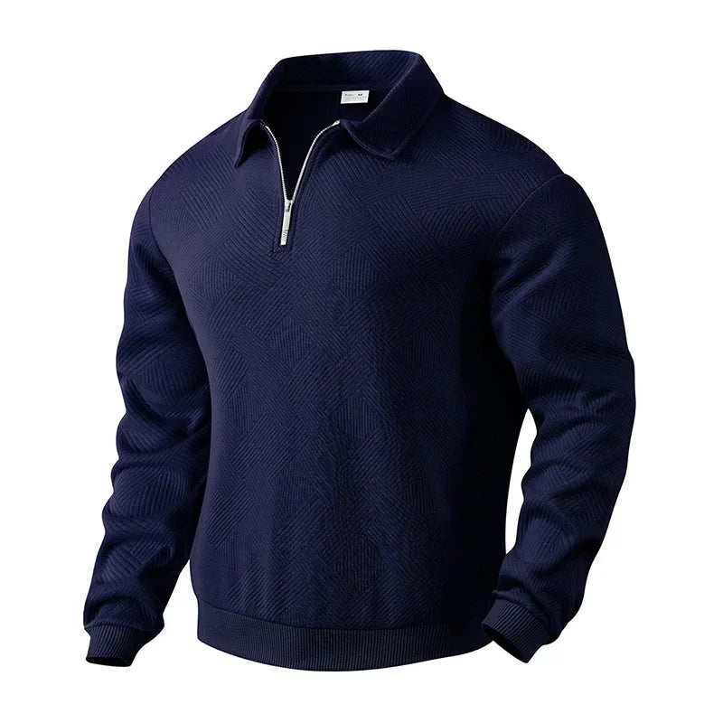 Emil | Herre Poloshirt med Sildebensmønster